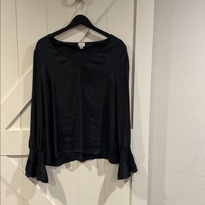 A New Day Black Textured Top